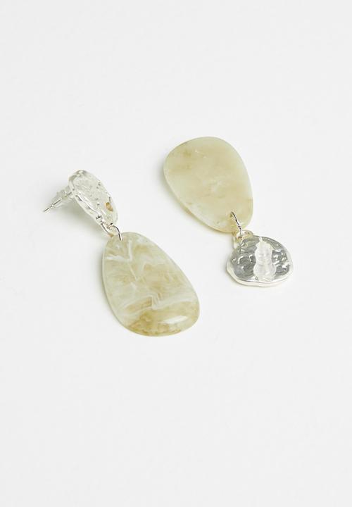 Superbalist - Ella earrings - gold & sage 