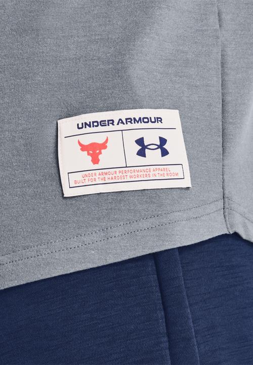 Under Armour - UA Project Rock bsr ss- grey-melange