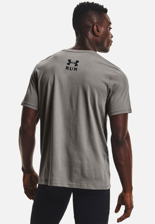 Under Armour - Ua keep run weird graphic ss - dark-grey