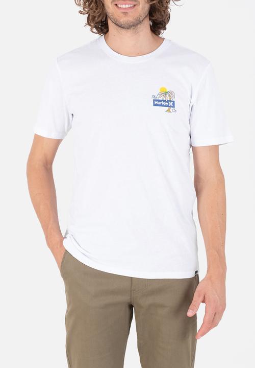 Hurley - Evd wsh welcome to paradise ss - white