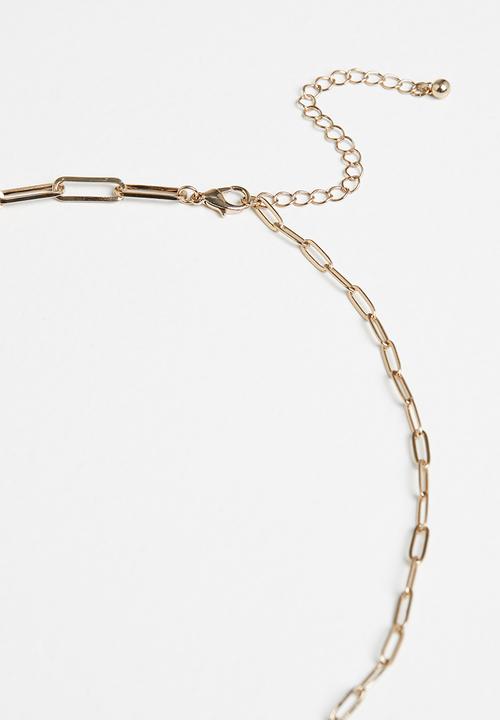 Superbalist - Flat disc pendant necklace - gold