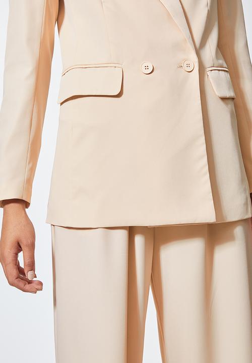 Superbalist - Double breasted blazer - stone