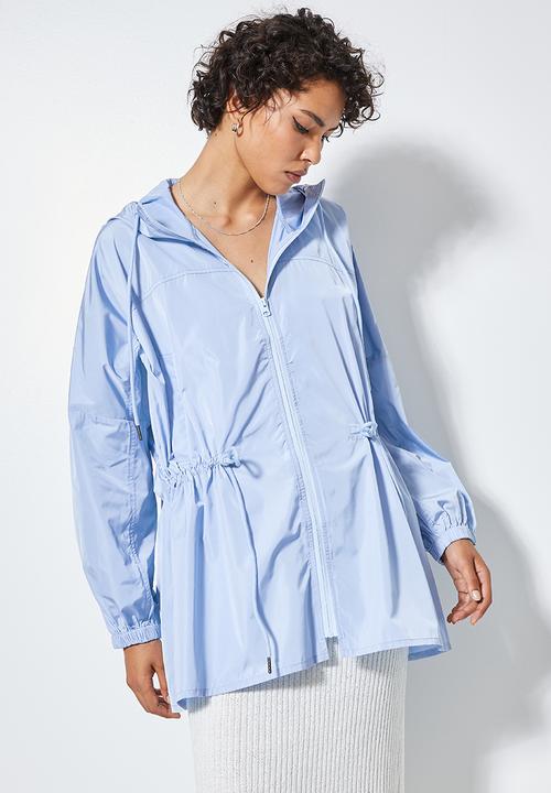 Superbalist - Water resistant zip up jacket - sky blue