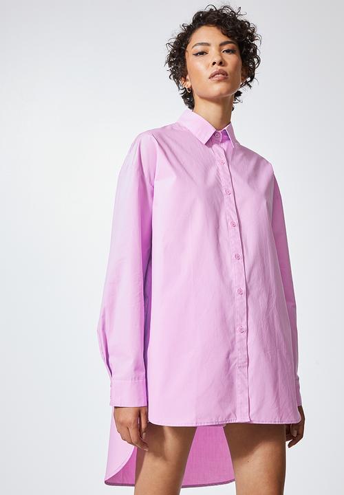 Superbalist - Relaxed co-ord shirt  -  orchid