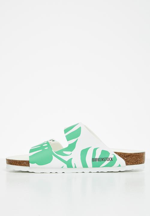 Birkenstock - Arizona birko-flor regular - monstera white/bold jade