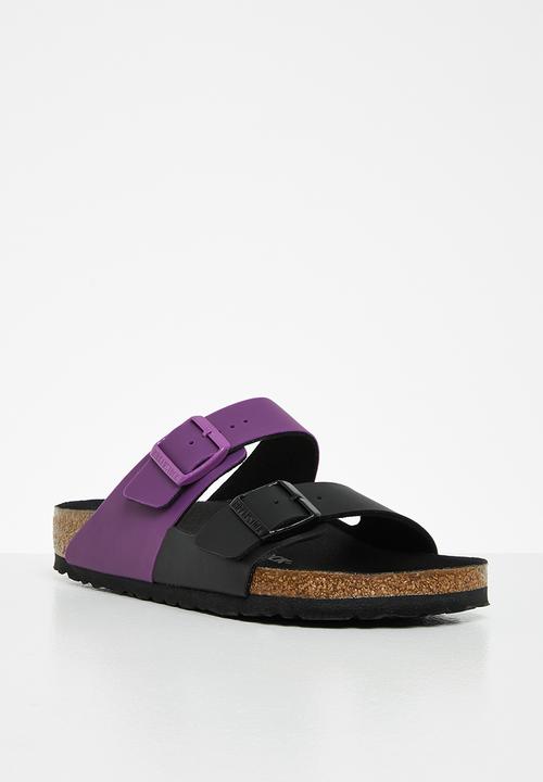 Birkenstock - Arizona split birko-flor regular - black/bright violet