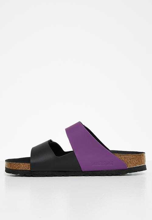 Birkenstock - Arizona split birko-flor regular - black/bright violet