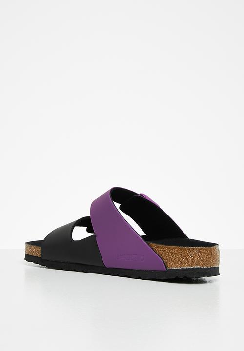 Birkenstock - Arizona split birko-flor regular - black/bright violet