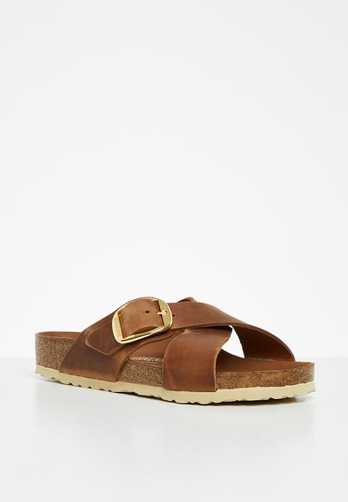Birkenstock - Siena big buckle oiled leather regular - cognac