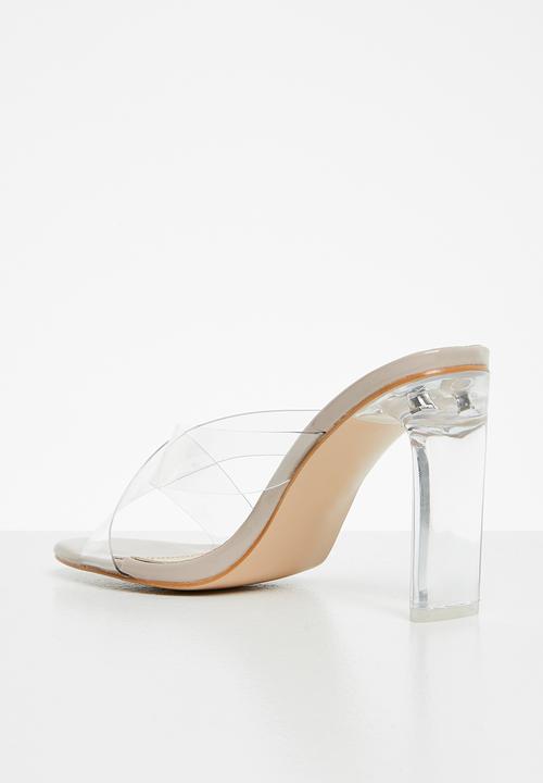 Public Desire - Victory barely there slip on heel - neutral