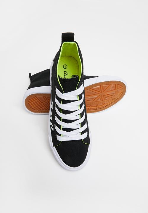 Aca Joe - Boys aca joe high top sneakers - black