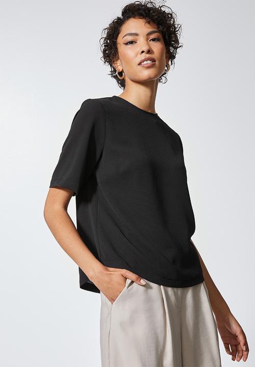 Superbalist - Basic woven tee -  black