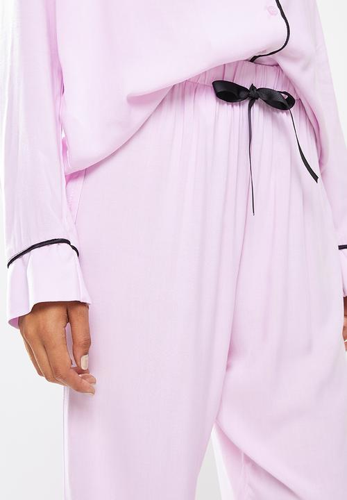 Superbalist - Sleep shirt & pants set - lilac