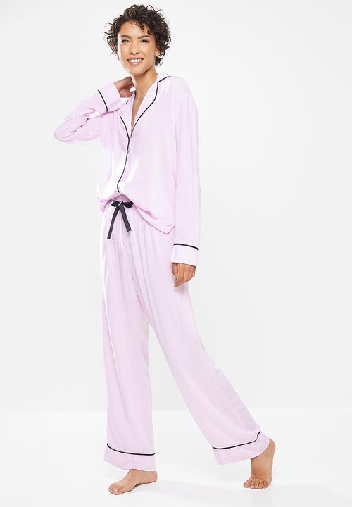 Superbalist - Sleep shirt & pants set - lilac