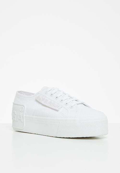 SUPERGA - 2790 loud platform big rubber patch - c42 total white