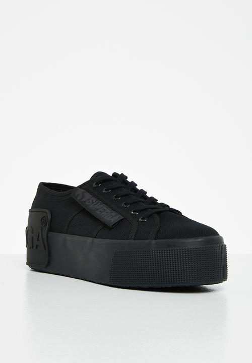 SUPERGA - 2790 loud platform big rubber patch - 997 total black