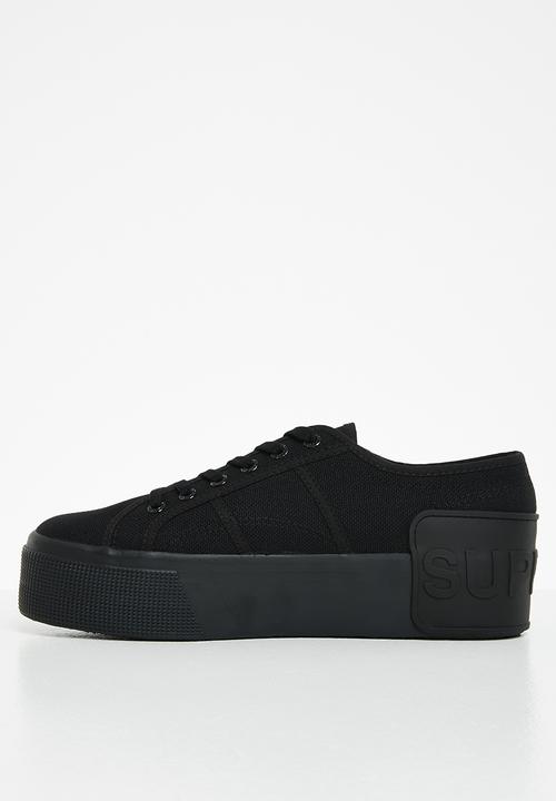 SUPERGA - 2790 loud platform big rubber patch - 997 total black
