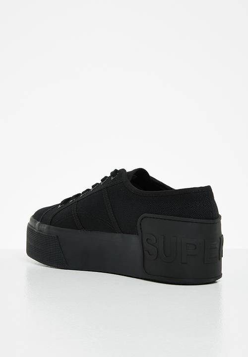 SUPERGA - 2790 loud platform big rubber patch - 997 total black