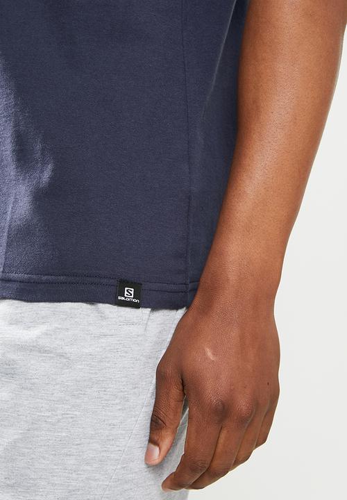 Salomon - Achieve short sleeve tee m - navy