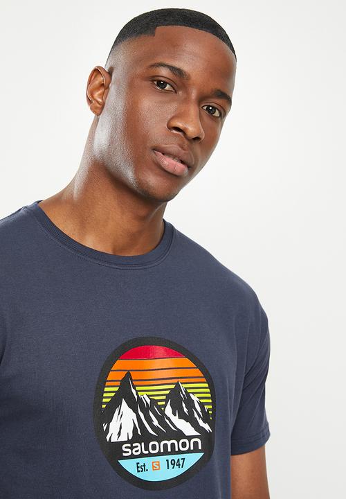 Salomon - I see fire short sleeve tee m - navy