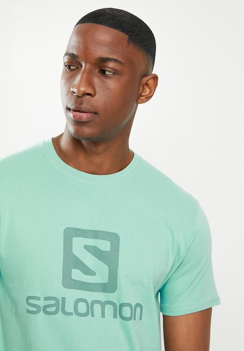 Salomon - Achieve short sleeve tee m - light blue