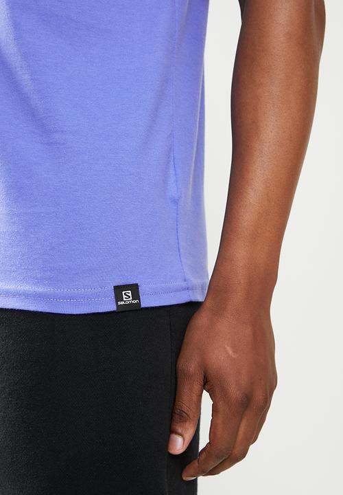 Salomon - Orange sky short sleeve tee m - blue
