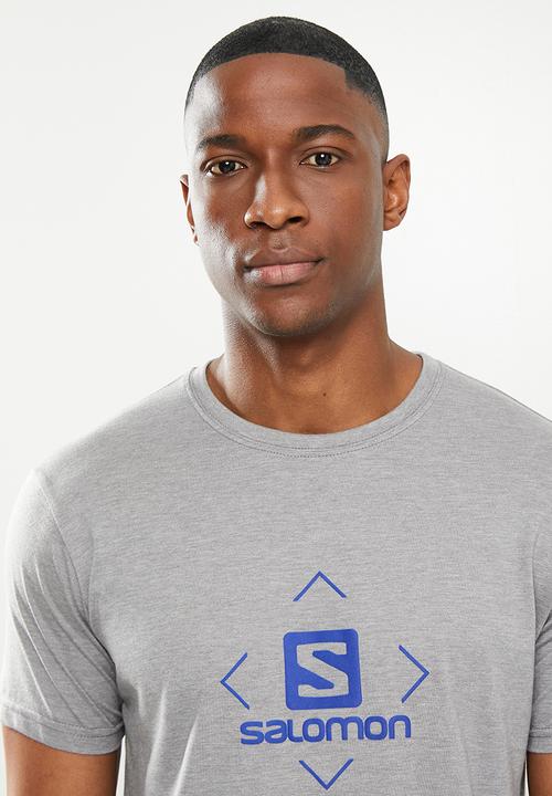 Salomon - Boxed in short sleeve tee m - grey 