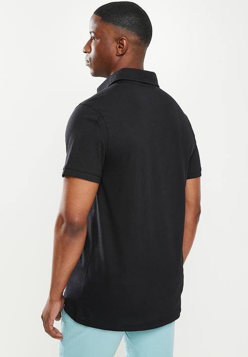 Salomon - Custom short sleeve polo m - black