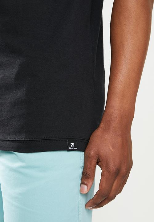 Salomon - Custom short sleeve polo m - black