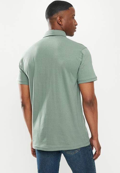 Salomon - Custom short sleeve polo m - green