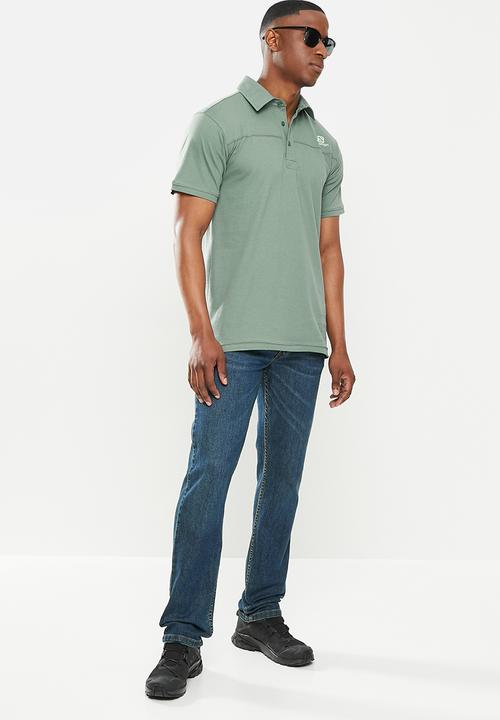 Salomon - Custom short sleeve polo m - green
