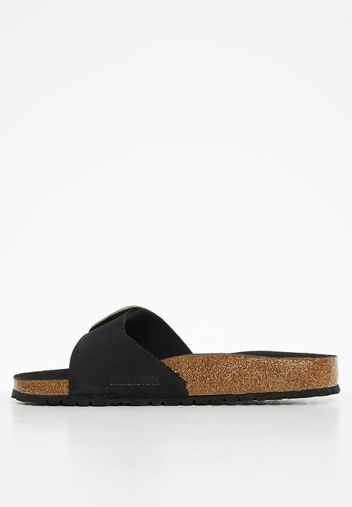 Birkenstock - Madrid big buckle regular nubuck - black