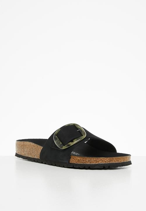 Birkenstock - Madrid big buckle regular nubuck - black
