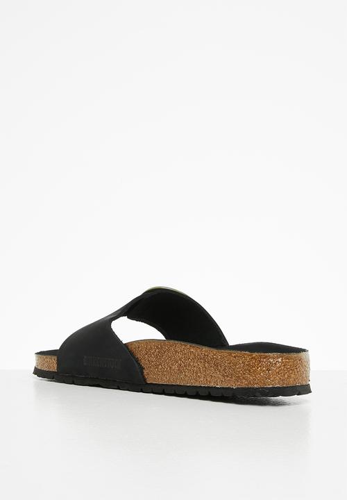 Birkenstock - Madrid big buckle regular nubuck - black