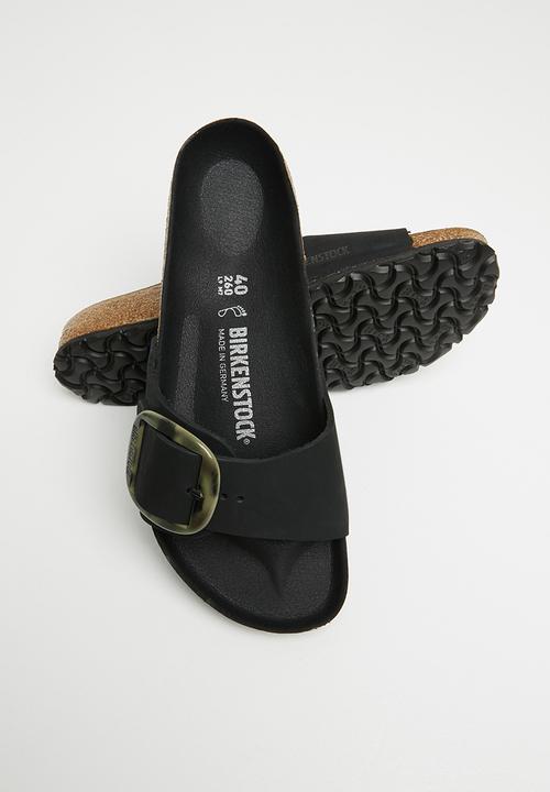 Birkenstock - Madrid big buckle regular nubuck - black