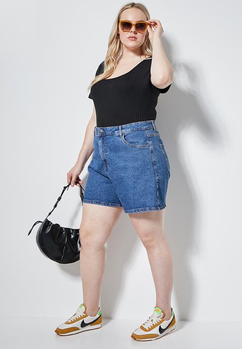 Superbalist - Short sleeve rib bodysuit - black
