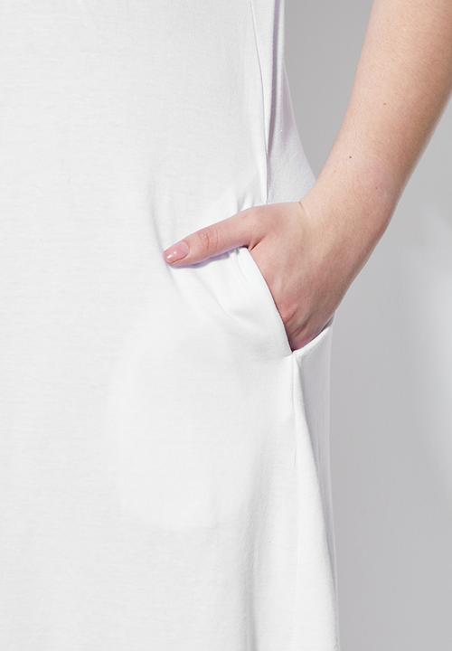 Superbalist - Trapeze T-shirt dress - white