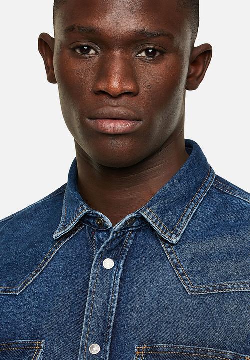 Diesel  - D-east-p1 denim shirt - blue