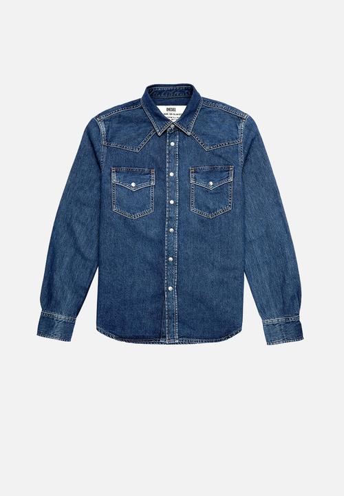 Diesel  - D-east-p1 denim shirt - blue
