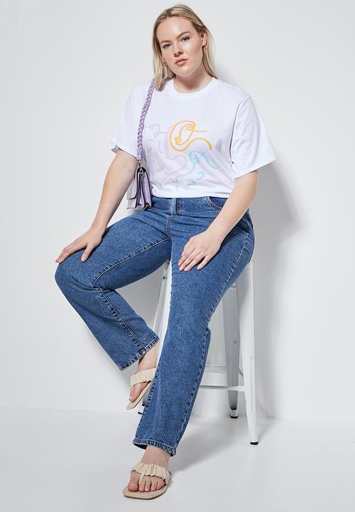 Superbalist - Feminine colour tee - white