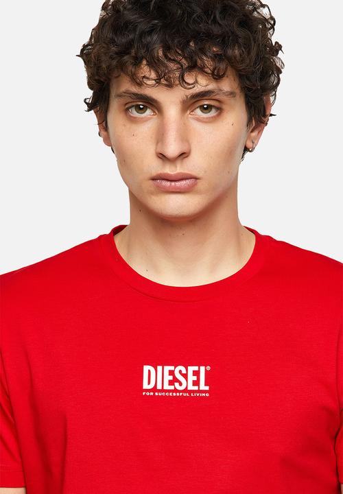 Diesel  - T-diegos-ecosmallogo tee - red