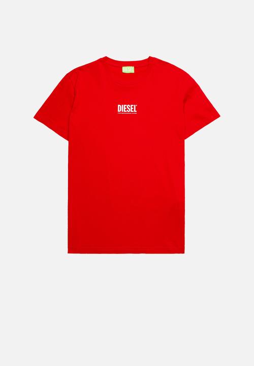 Diesel  - T-diegos-ecosmallogo tee - red
