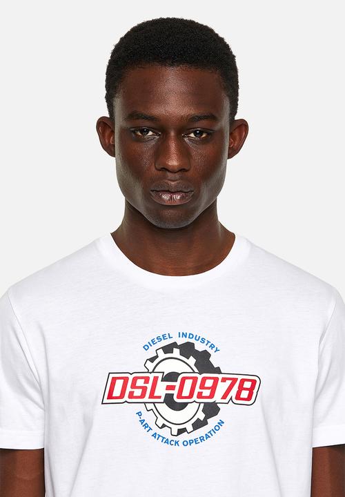 Diesel  - T-diegos-k21 graphic tee - white