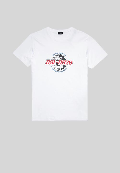 Diesel  - T-diegos-k21 graphic tee - white