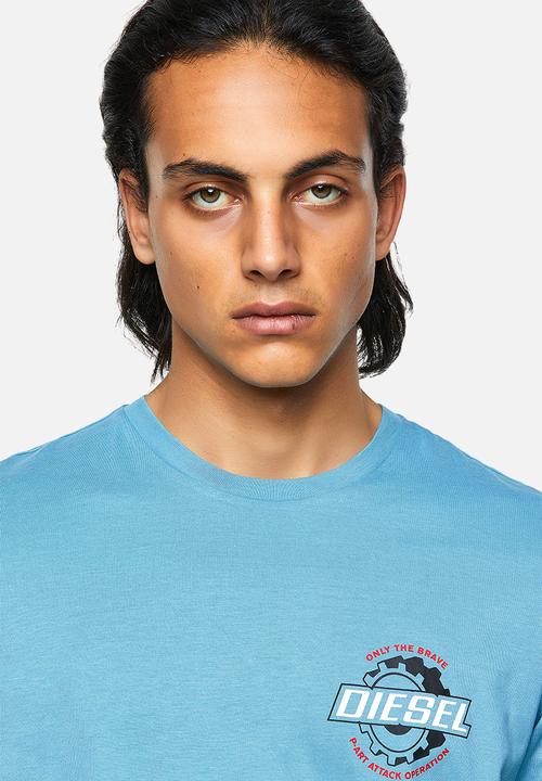 Diesel  - T-diegos-k23 chest priint tee - blue