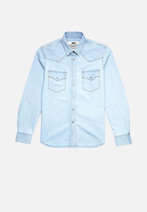 Diesel  - D-east-p1 denim shirt - light blue