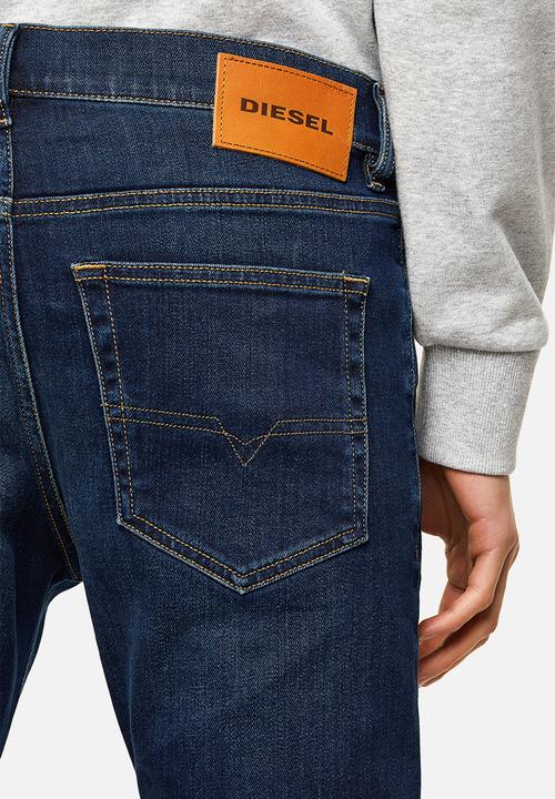Diesel  - D-luster slim fit 5 pocket jeans - blue