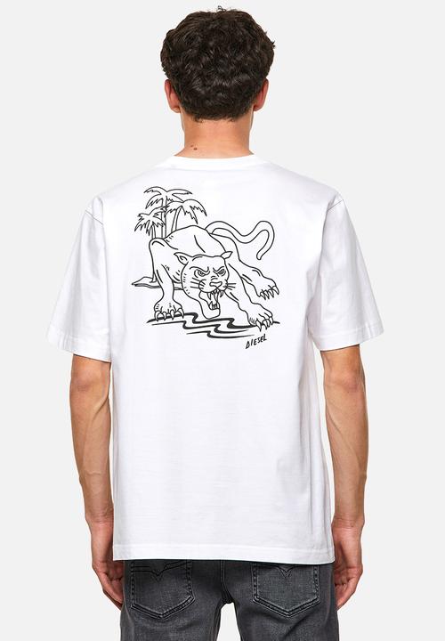Diesel  - T-tubolar-b3 tee - white