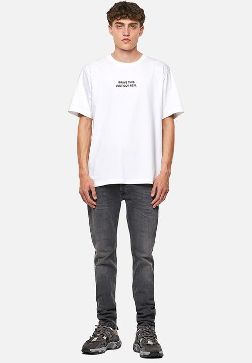 Diesel  - T-tubolar-b3 tee - white