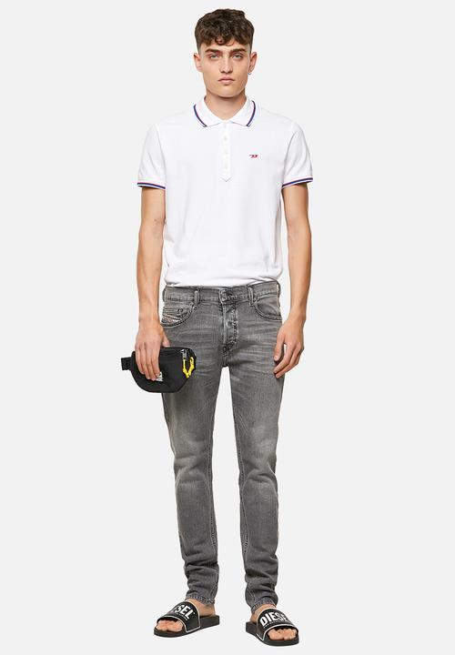 Diesel  - D-luster slim fit longer length jeans - grey